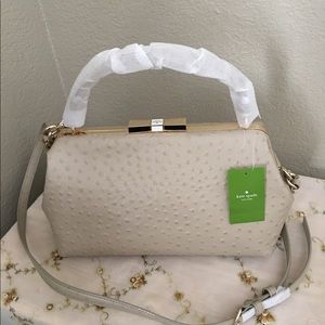 NWT Kate Spade Ostrich Leather Satchel Bag. 👜🛍